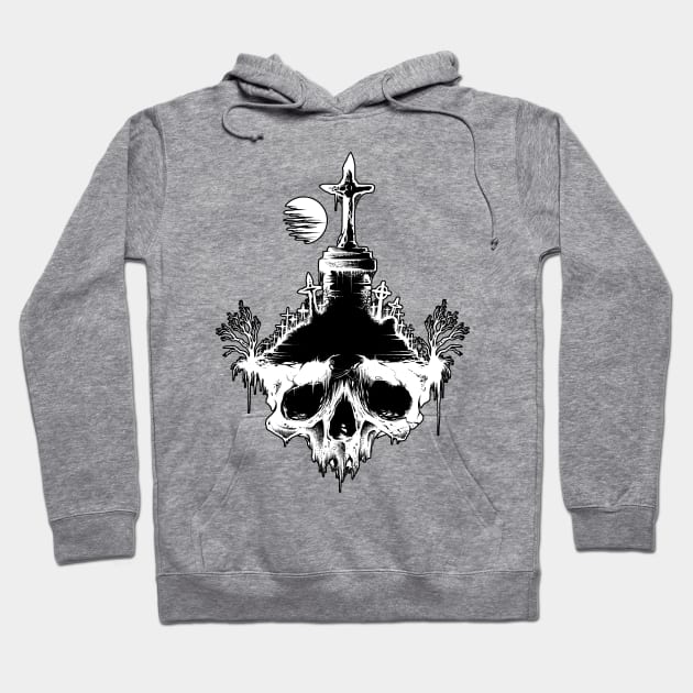 Skullyard Hoodie by wildsidecomix